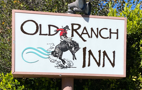 The Old Ranch Inn exterior sign