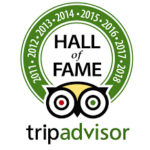 The trip advisor hall of fame logo